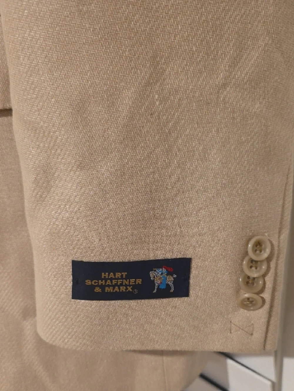 Vintage 100% Silk Hart Schaffner Marx Two-Button Sport Coat
